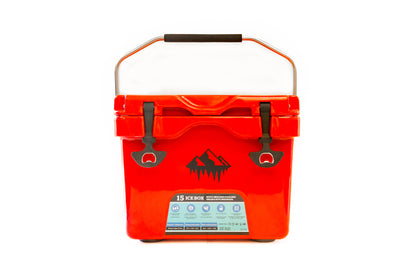 Red 15 qt cooler